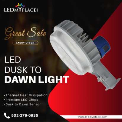 LED Dusk to Dawn Light with Photocell to Protect Outdoors!
